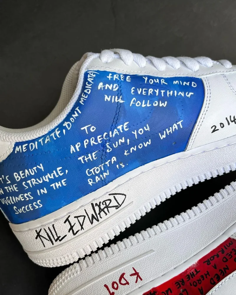 Kendrick x Jcole Air Force 1 Custom - Image 5