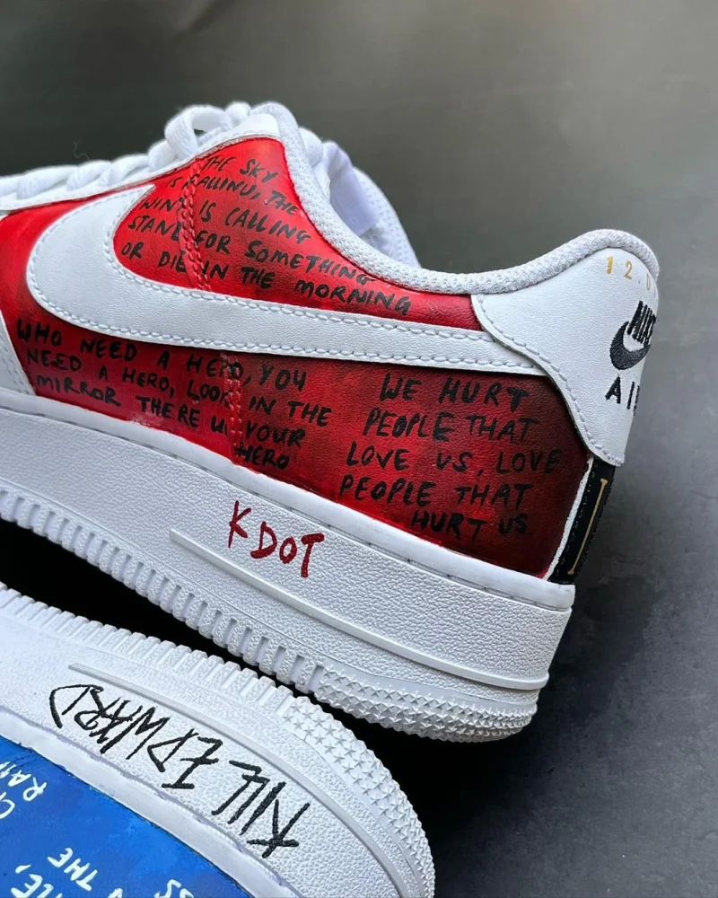 Kendrick x Jcole Air Force 1 Custom - Image 6