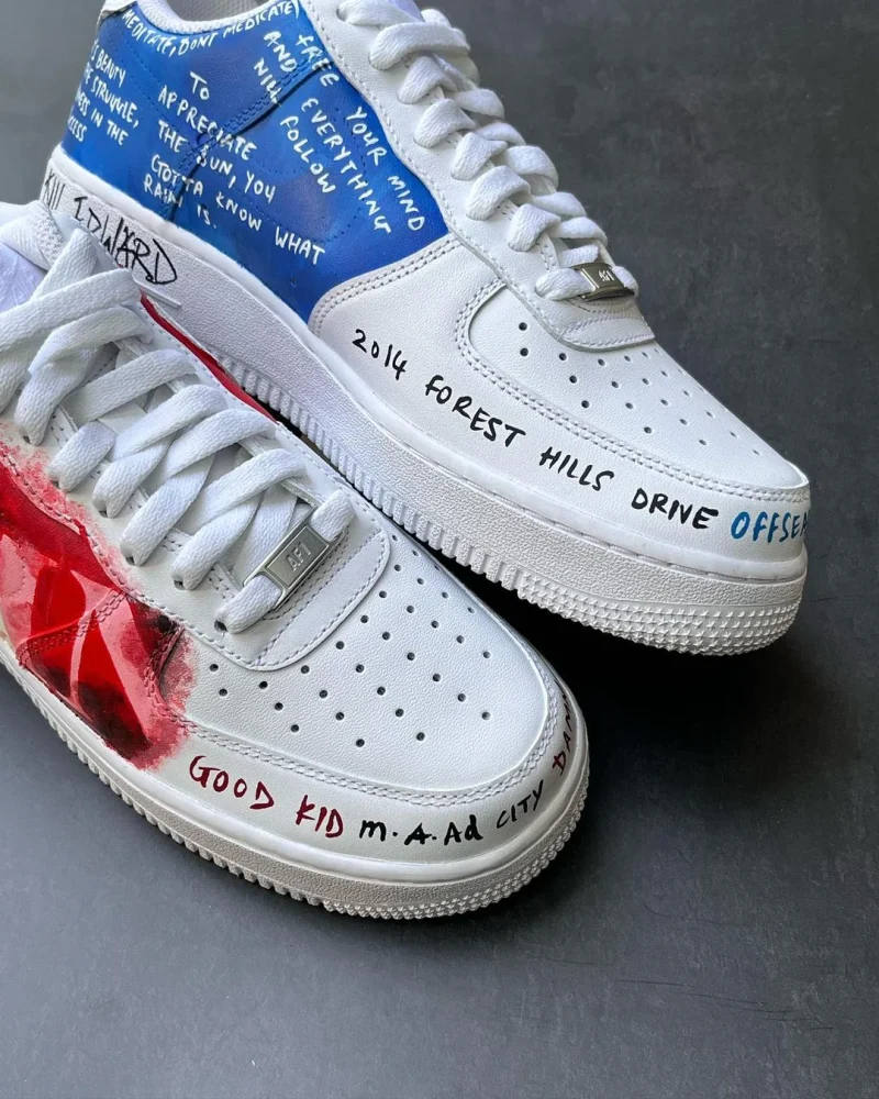 Kendrick x Jcole Air Force 1 Custom - Image 7