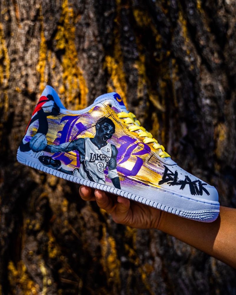 Kobe Bryant Black Mamba Air Force 1 Custom - Image 2
