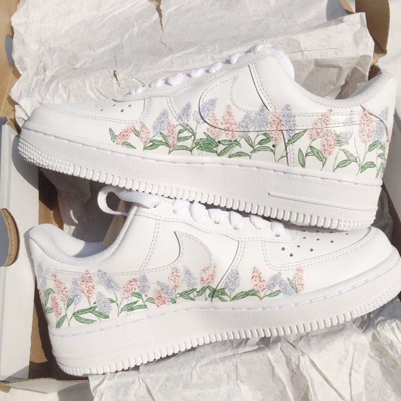 Lavender Garden Air Force 1 Custom - Image 3