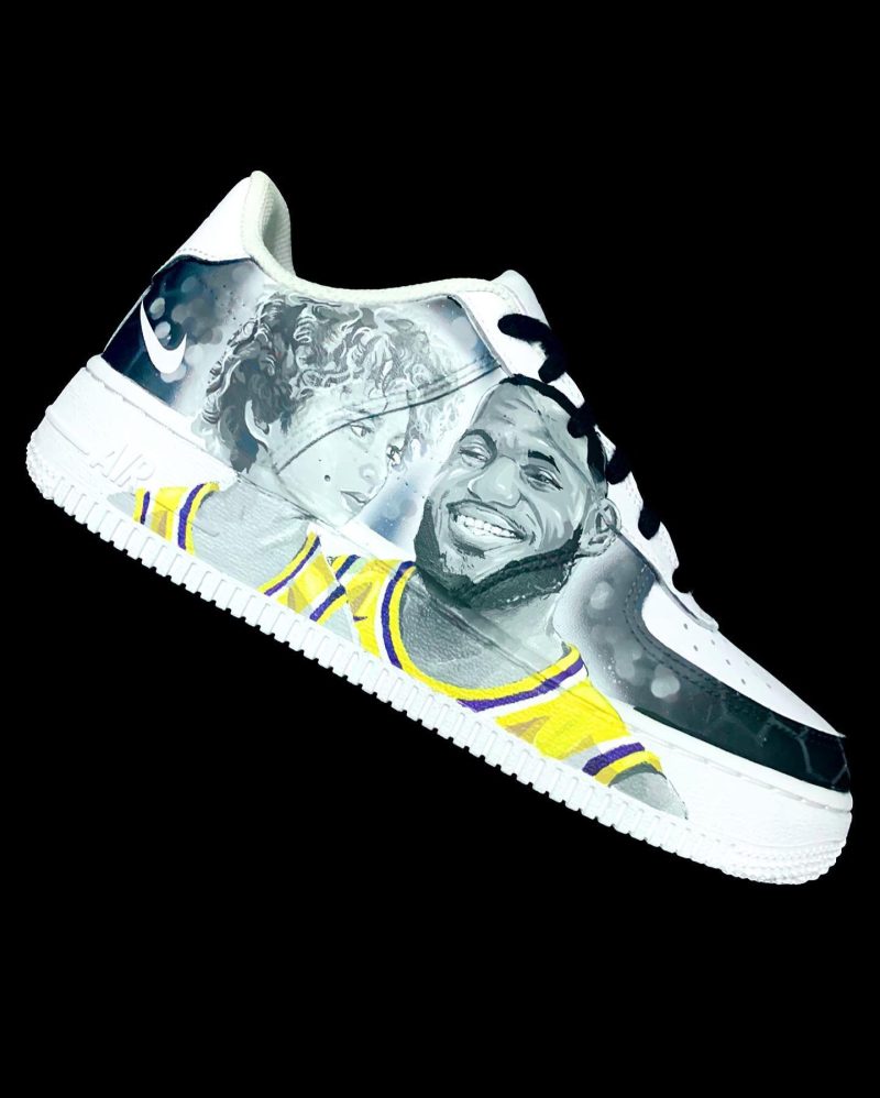 LeBron James Air Force 1 Custom - Image 3