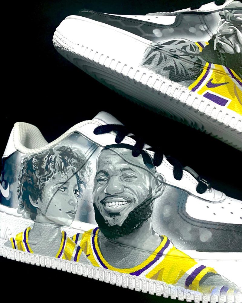 LeBron James Air Force 1 Custom - Image 4