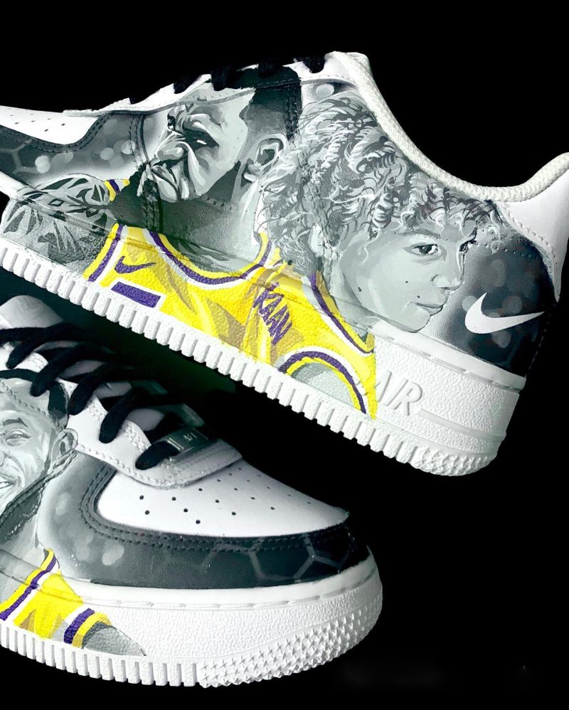 LeBron James Air Force 1 Custom - Image 5