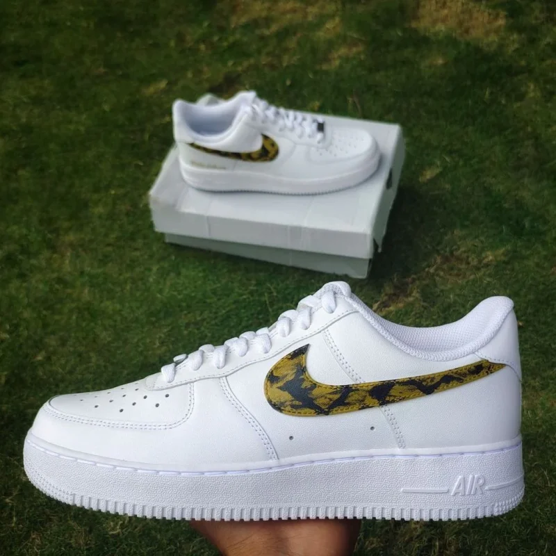 Leopard Swoosh Air Force 1 Custom - Image 4
