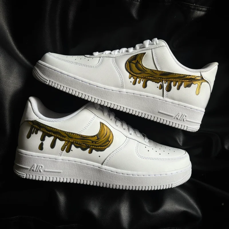 Liquid Golden Drip Air Force 1 Custom