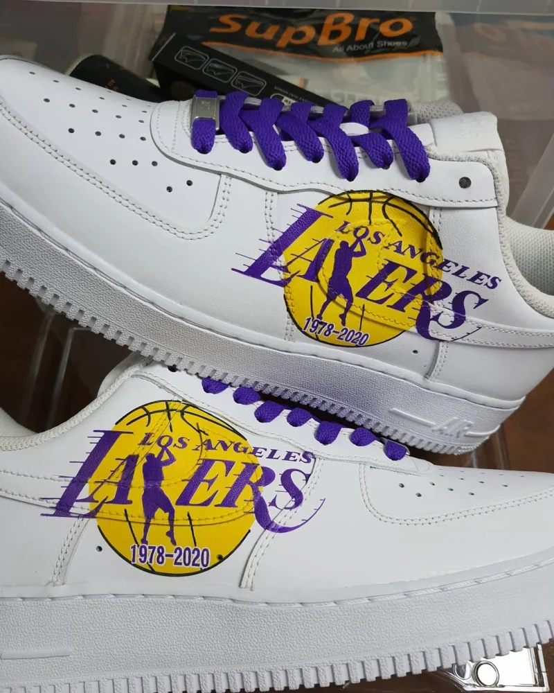 Los Angeles Lakers Air Force 1 Custom - Image 3