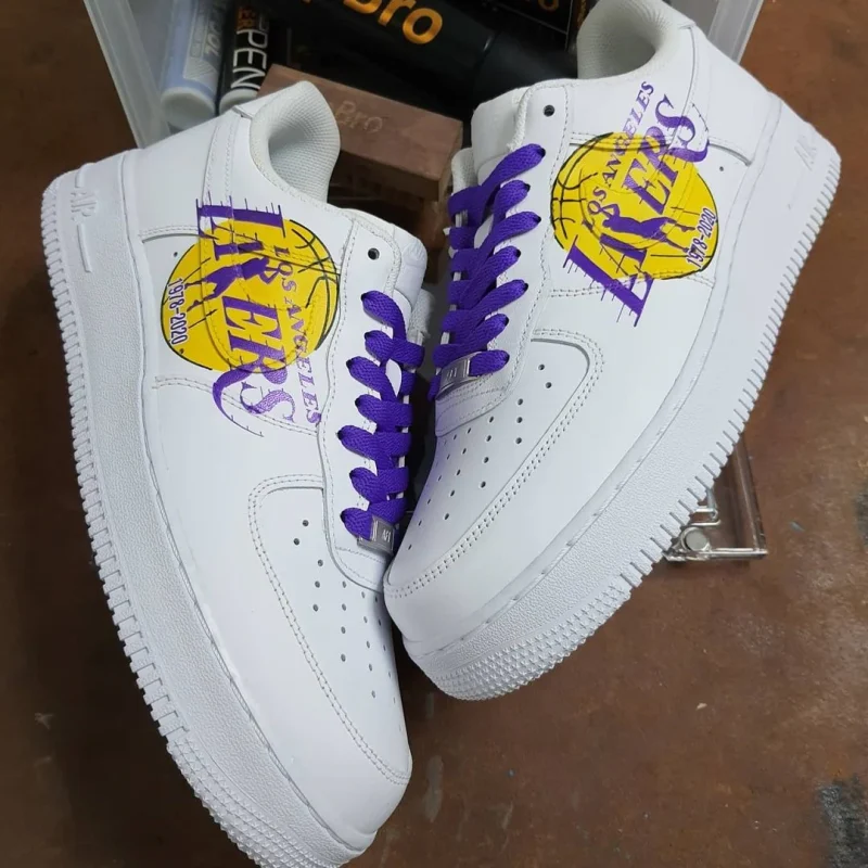 Los Angeles Lakers Air Force 1 Custom