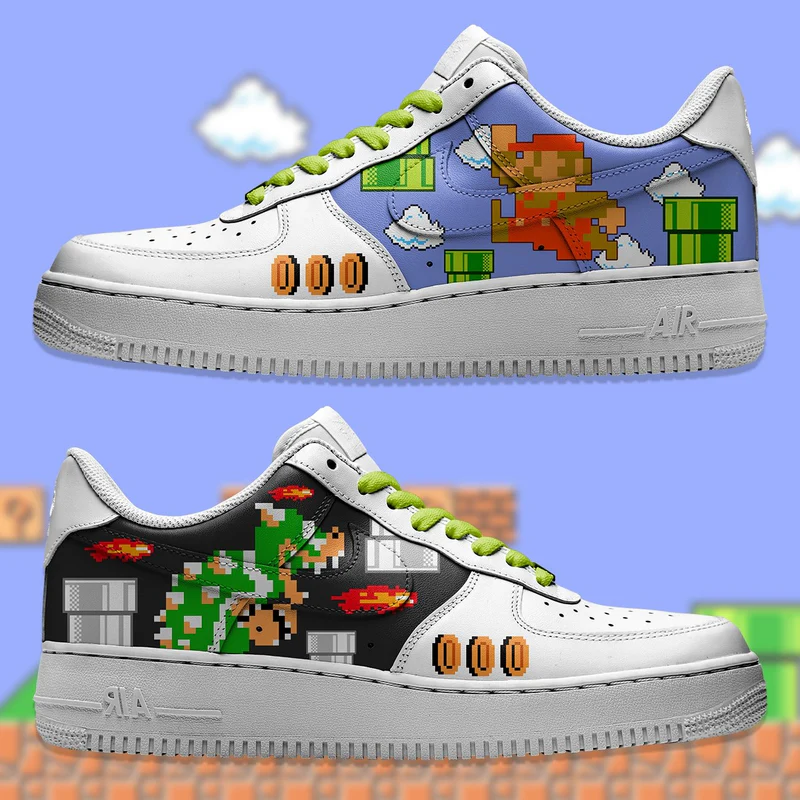 Mario Bros Retro Air Force 1 Custom