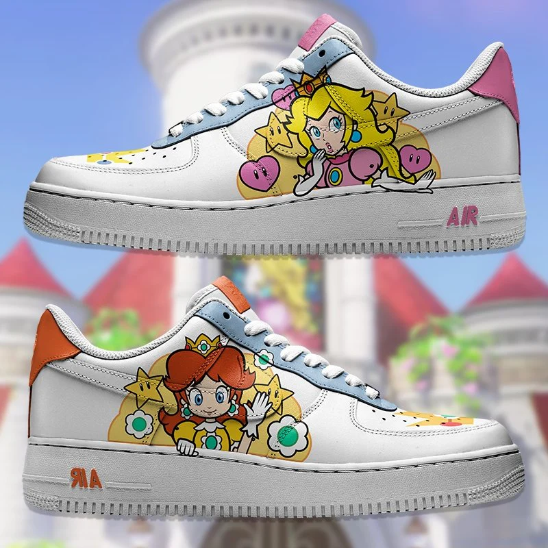 Mario - Peach & Daisy Air Force 1 Custom