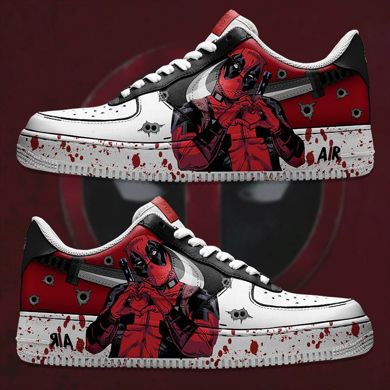 Marvel Deadpool Air Force 1 Custom