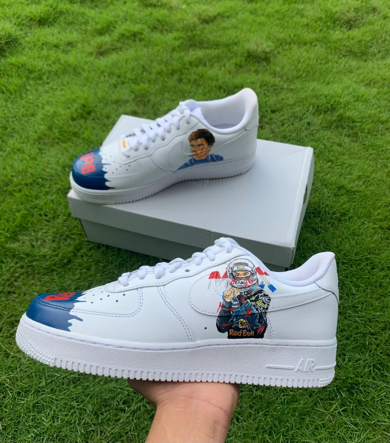 Max Verstappen x Red Bull F1 Air Force 1 Custom - Image 3