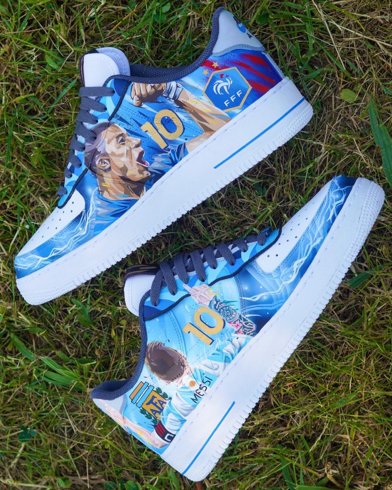 Mbappé x Messi Air Force 1 Custom - Image 2