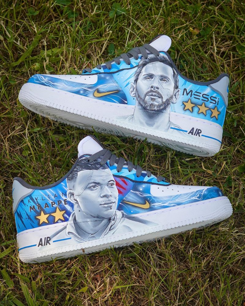 Mbappé x Messi Air Force 1 Custom