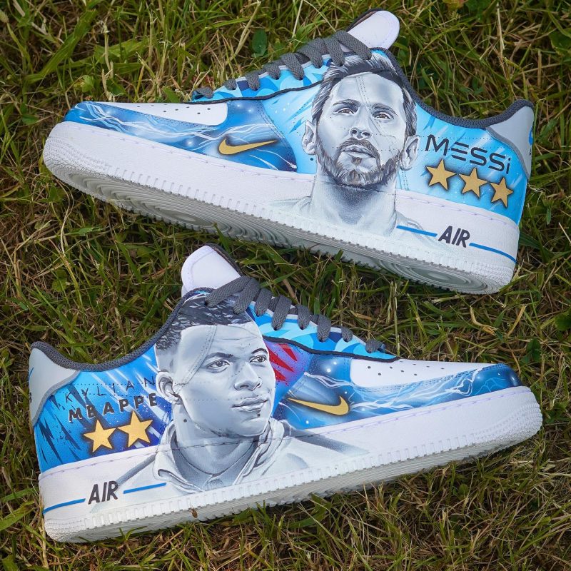 Mbappé x Messi Air Force 1 Custom