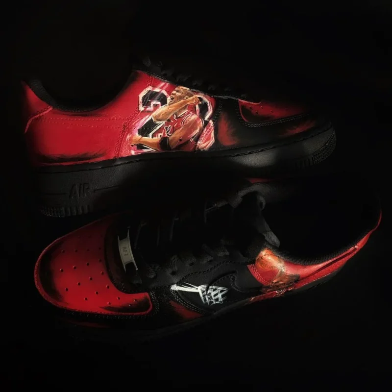Michael Jordan Air Force 1 Custom - Image 2