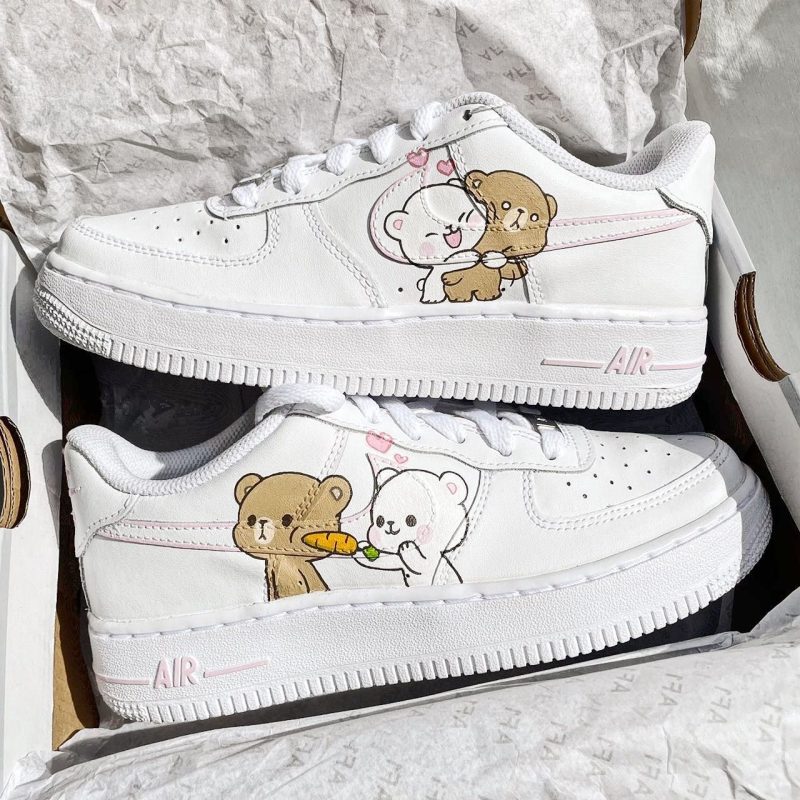 Milk & Mocha Air Force 1 Custom