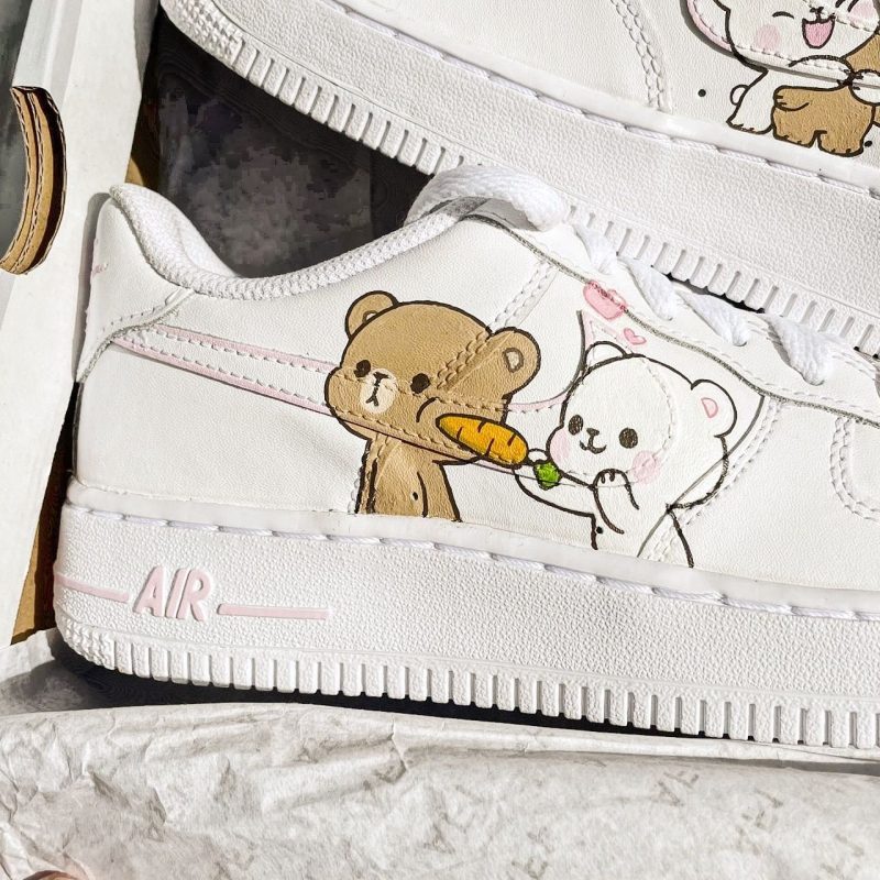 Milk & Mocha Air Force 1 Custom - Image 2