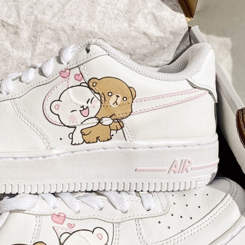 Milk & Mocha Air Force 1 Custom - Image 3