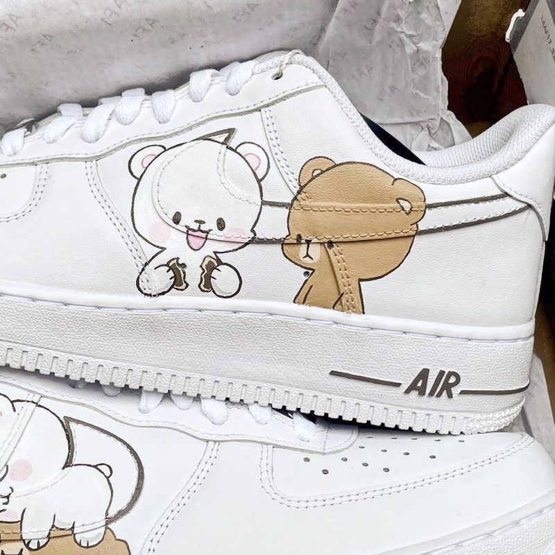 Milk & Mocha Air Force 1 Custom - Image 3