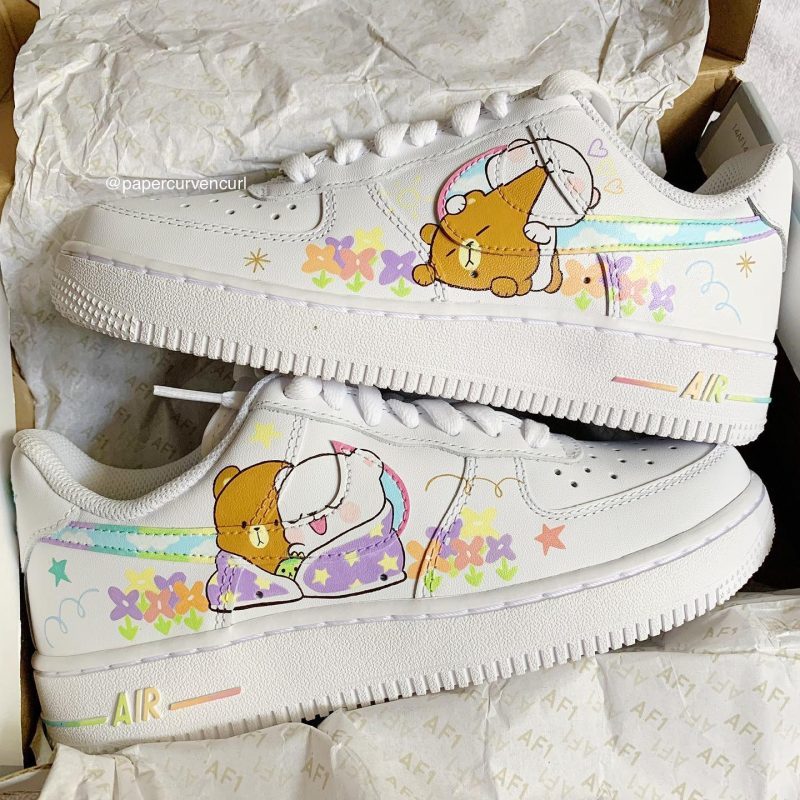 Milk & Mocha Air Force 1 Custom
