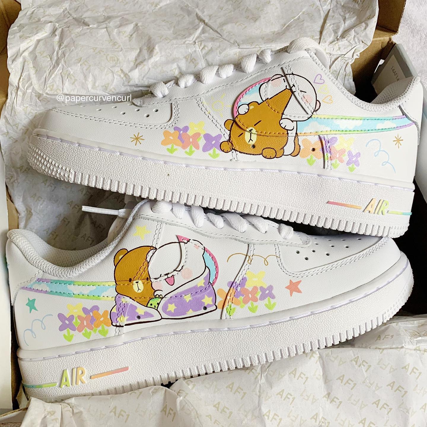 Milk & Mocha Air Force 1 Custom