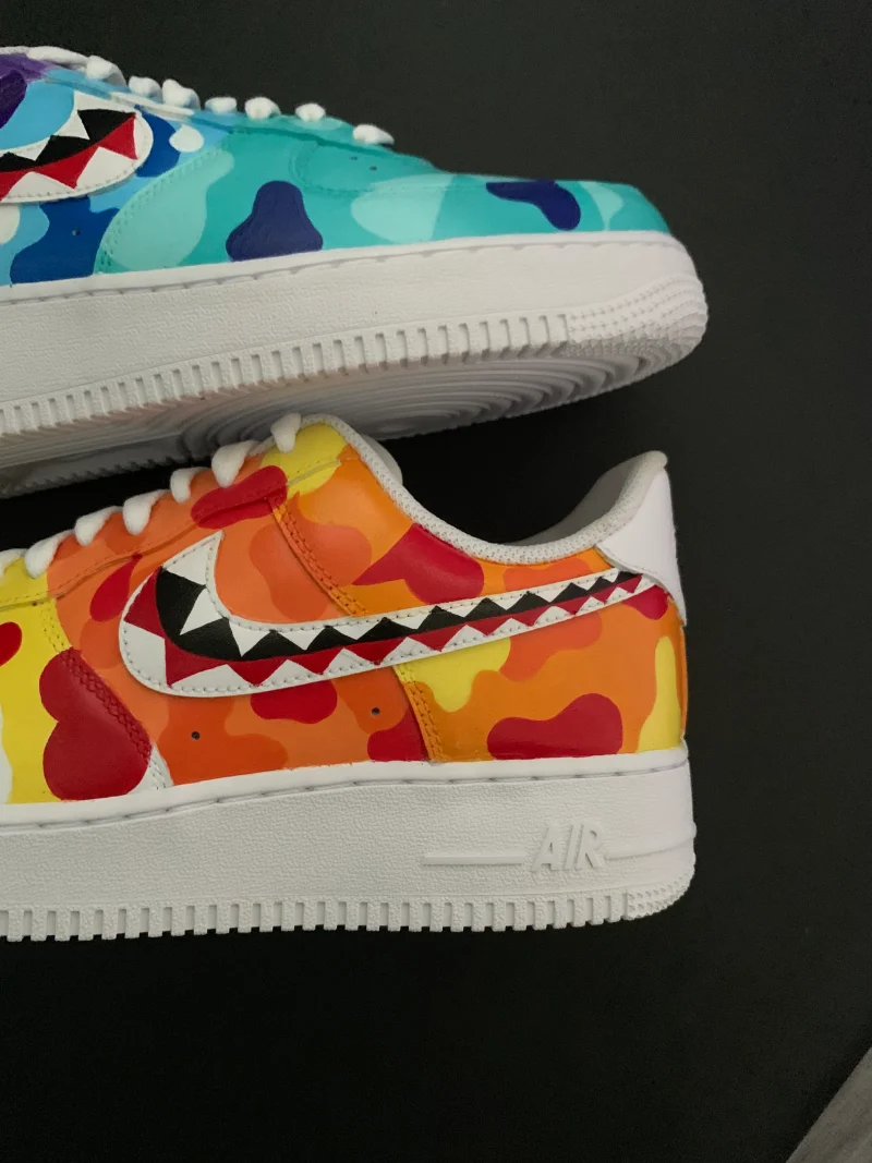 Mismatched Bape Air Force 1 Custom - Image 4