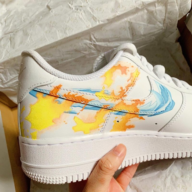My Hero Academia x Demon Slayer - Todoroki x Bakugo x Yoriichi x Tanjiro Air Force 1 Custom - Image 5