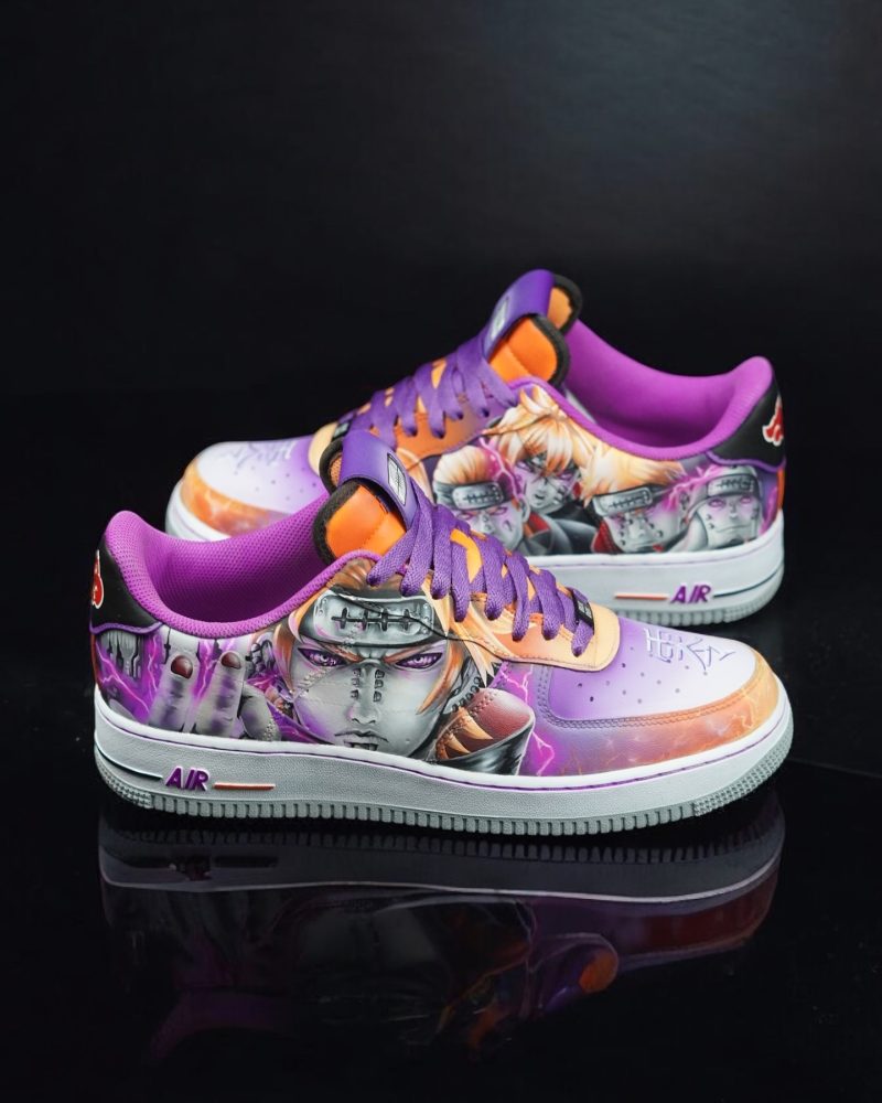 Naruto - Pain x Nagato x Konan Air Force 1 Custom - Image 9