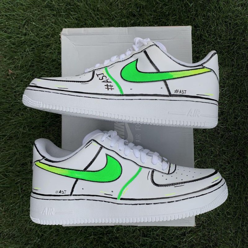 Neon Gradient Air Force 1 Custom - Image 2