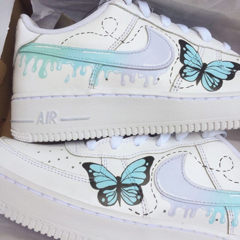 Ombre Drip Butterfy Air Force 1 Custom - Image 3