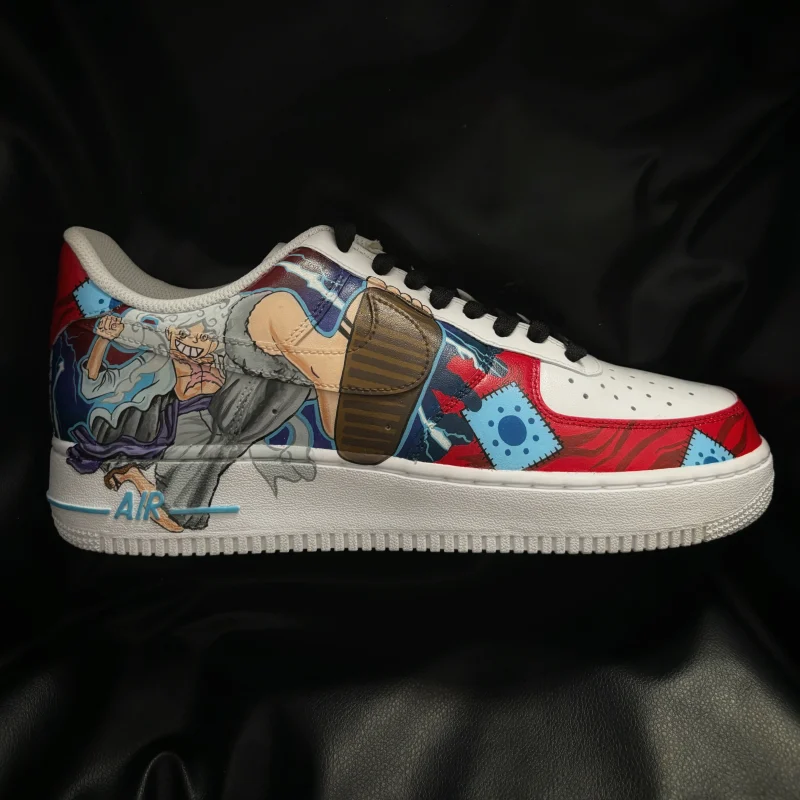 One Piece - Luffy Gear 5 x Kaido Air Force 1 Custom - Image 3