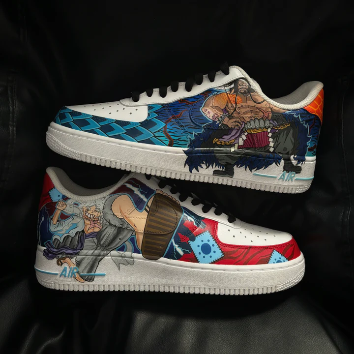 One Piece - Luffy Gear 5 x Kaido Air Force 1 Custom