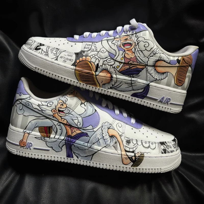One Piece - Luffy Gear 5 x Sun God Nikka Air Force 1 Custom