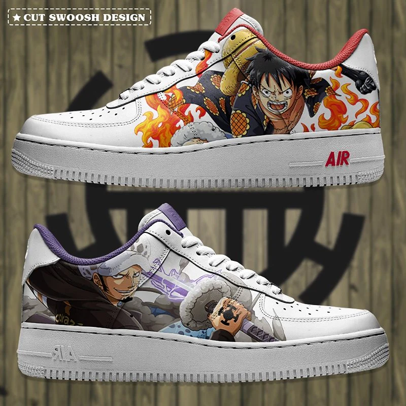 One Piece - Luffy x Law Air Force 1 Custom