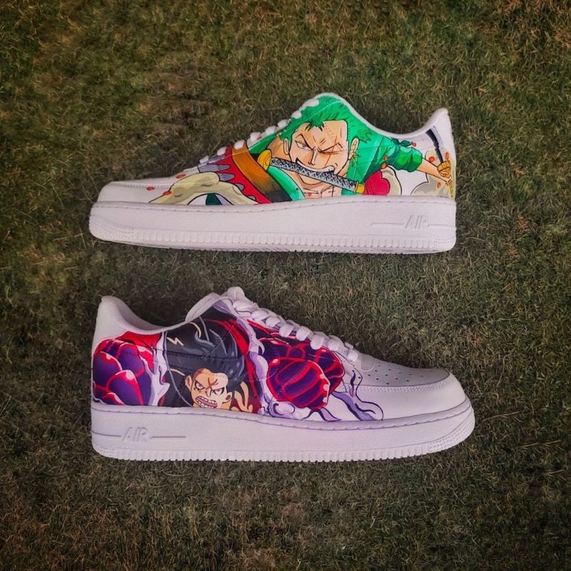 One Piece - Luffy x Zoro Air Force 1 Custom