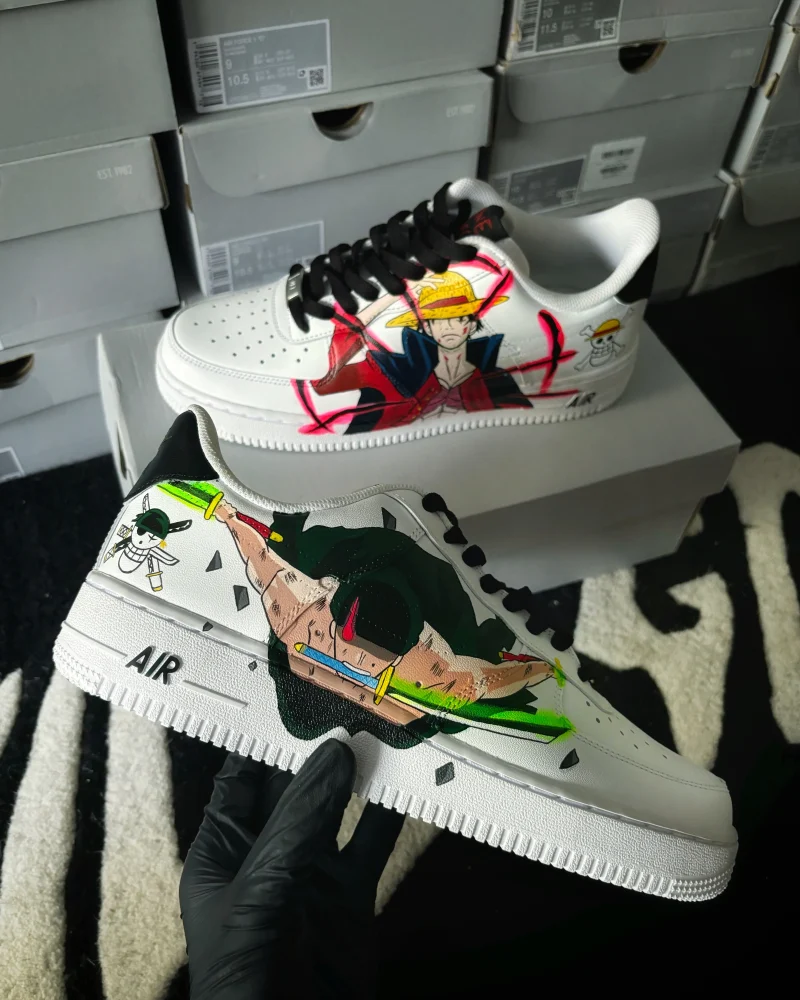 One Piece - Luffy x Zoro Air Force 1 Custom - Image 4