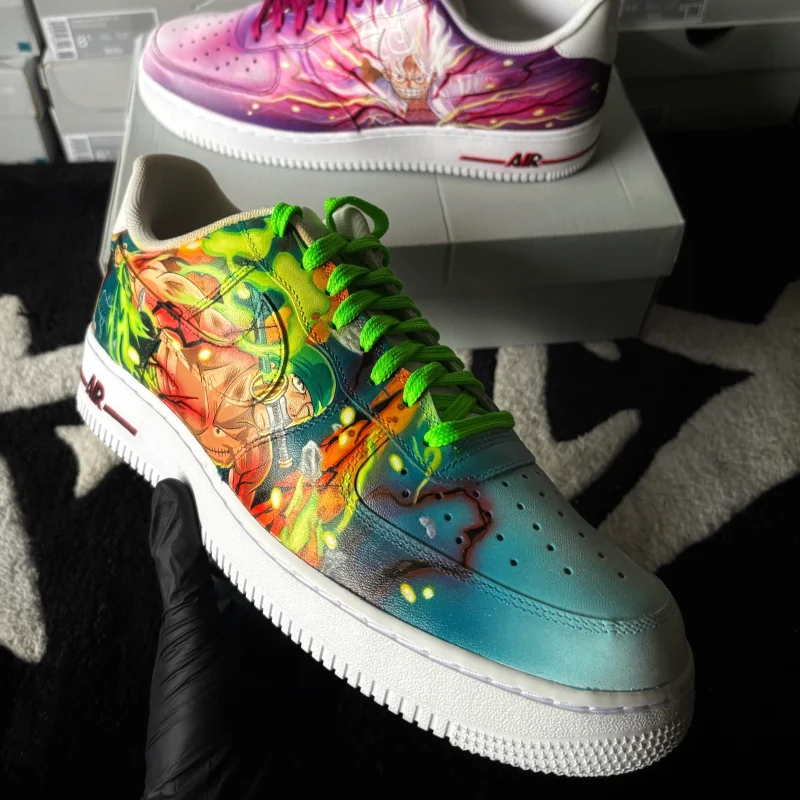 One Piece - Luffy x Zoro Air Force 1 Custom - Image 4