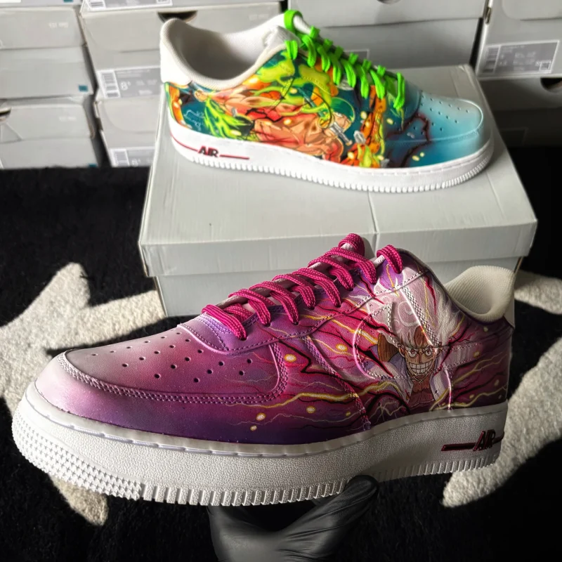 One Piece - Luffy x Zoro Air Force 1 Custom - Image 5