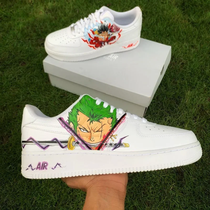 One Piece - Luffy x Zoro Air Force 1 Custom - Image 5