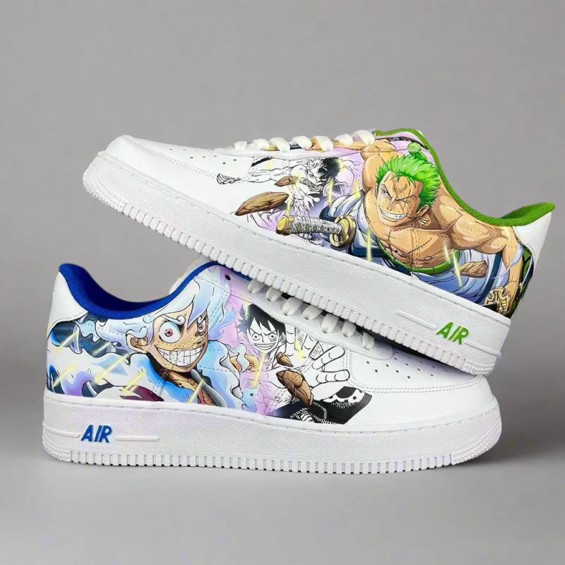One Piece - Luffy x Zoro Air Force 1 Custom - Image 6