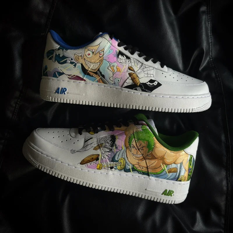 One Piece - Luffy x Zoro Air Force 1 Custom