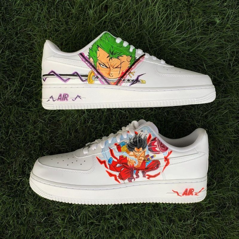 One Piece - Luffy x Zoro Air Force 1 Custom