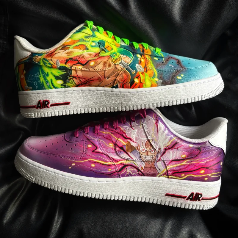One Piece - Luffy x Zoro Air Force 1 Custom