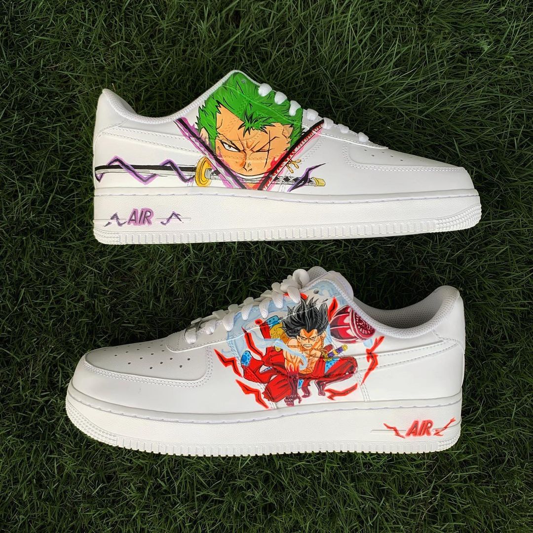 One Piece - Luffy x Zoro Air Force 1 Custom