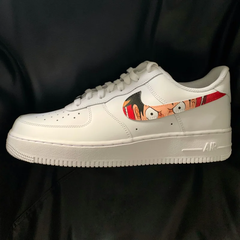 One Piece - Luffy x Zoro Anime Eyes Air Force 1 Custom - Image 2