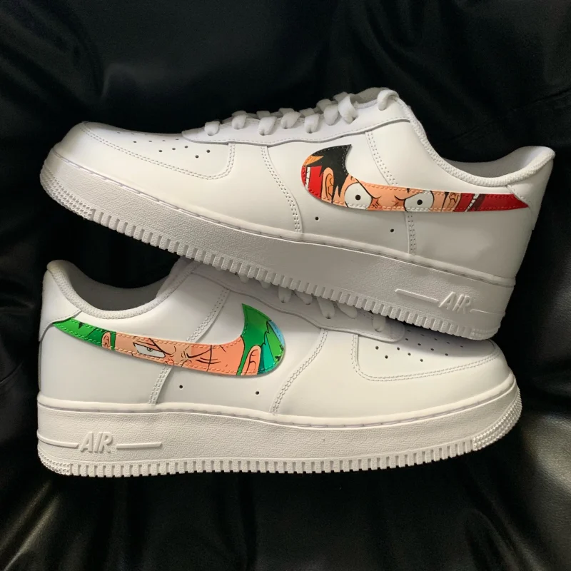 One Piece - Luffy x Zoro Anime Eyes Air Force 1 Custom