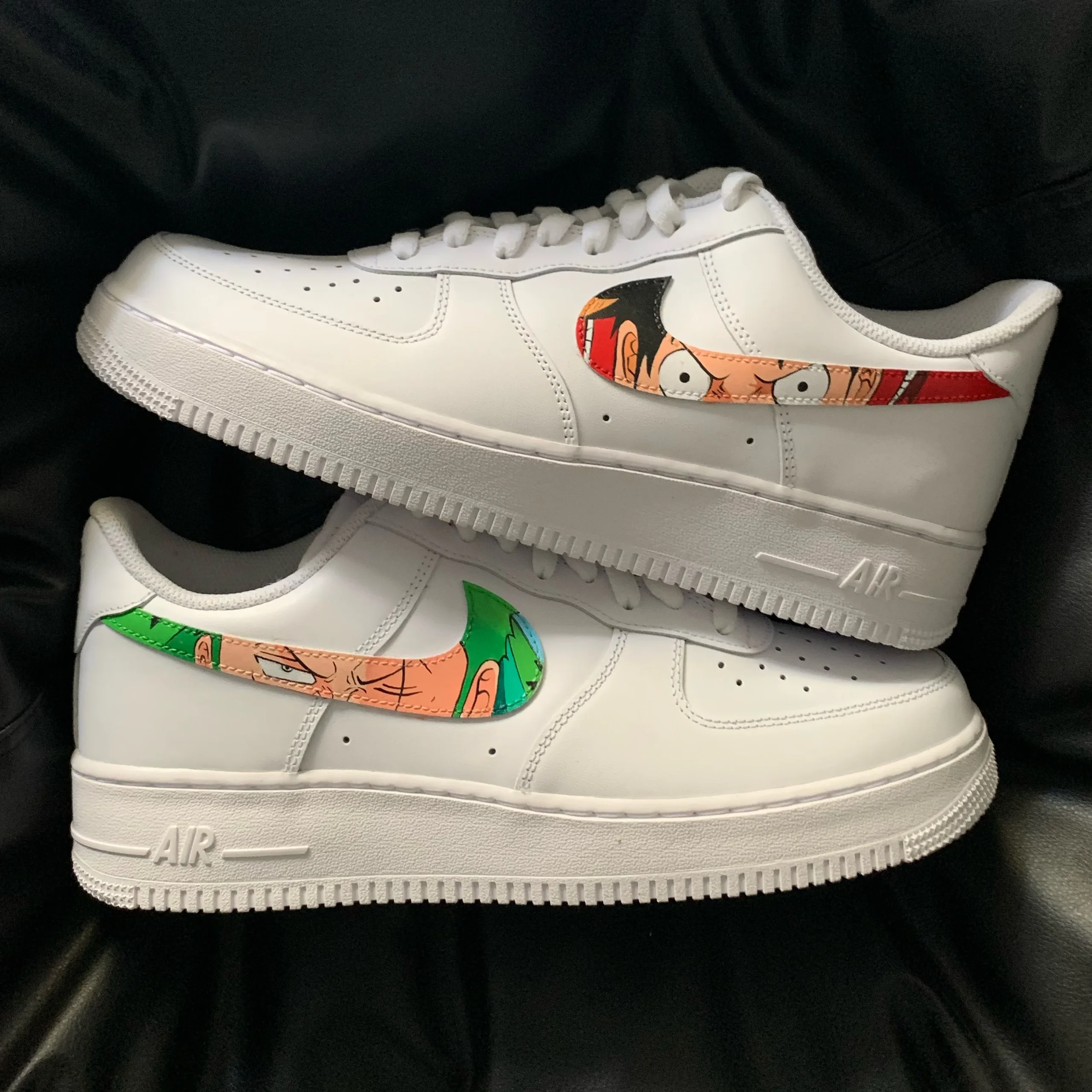 One Piece - Luffy x Zoro Anime Eyes Air Force 1 Custom