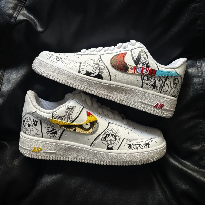 One Piece - Shanks x Luffy Air Force 1 Custom