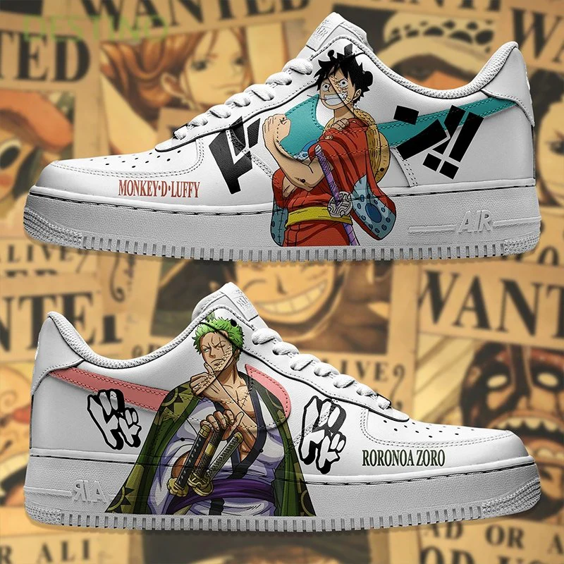One Piece - Zoro x Luffy Swoosh Air Force 1 Custom